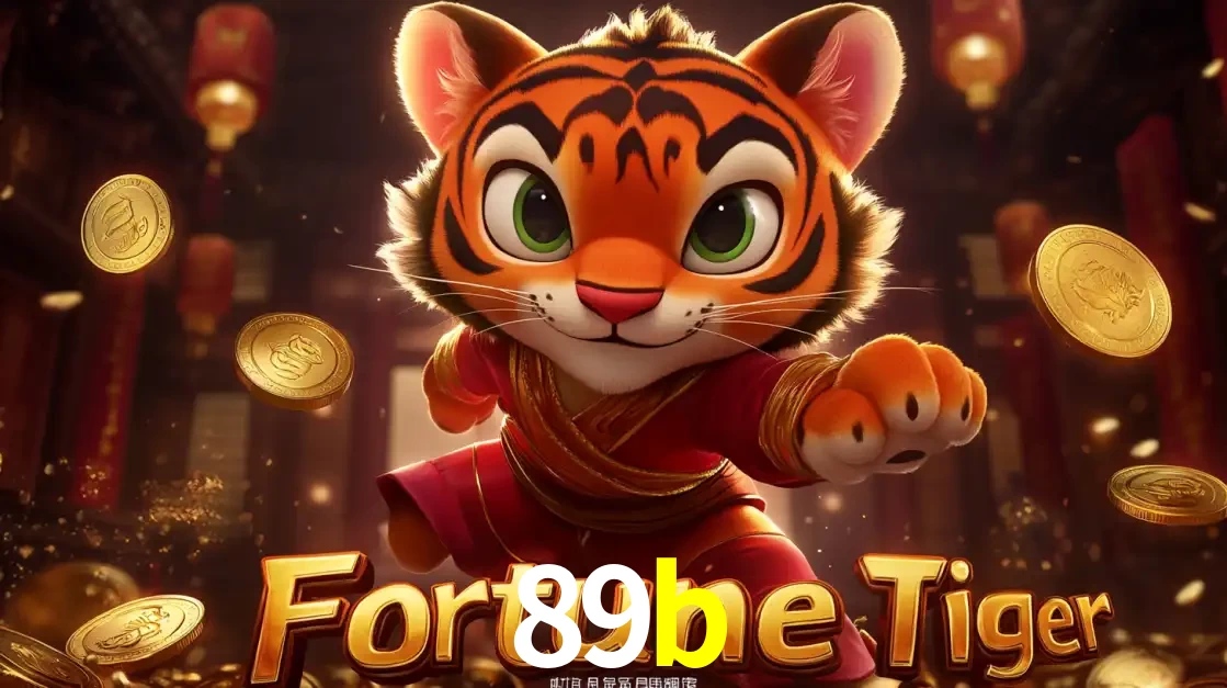 O carismático mascote do jogo de slot Fortune Tiger, um tigre fofo em pose de artes marciais, pronto para trazer sorte e multiplicadores de ganhos no cassino online 89b.